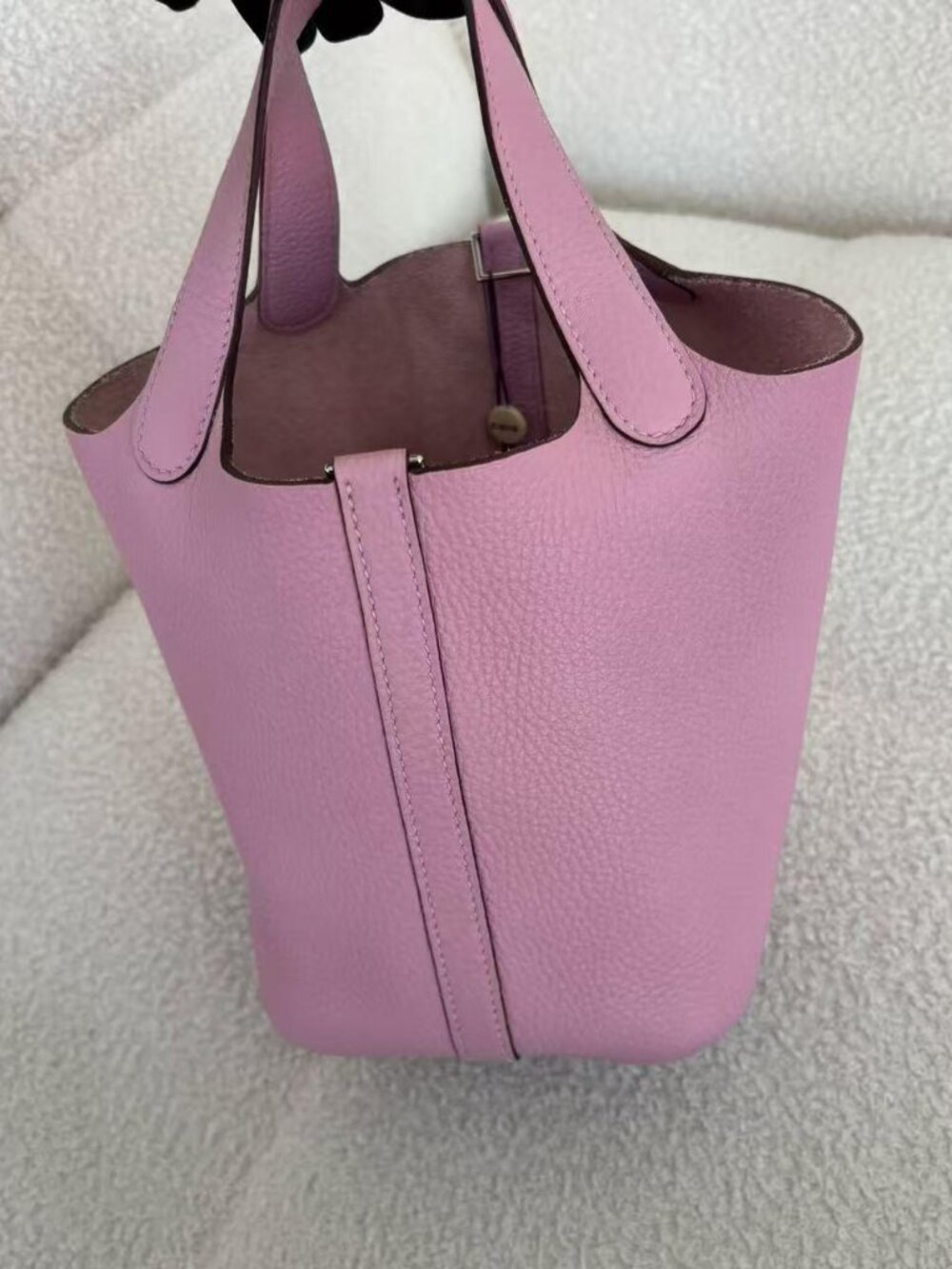 Hermès Clemence Picotin Lock 18 PM Mauve Sylvestre PHW Stamp U (2022)